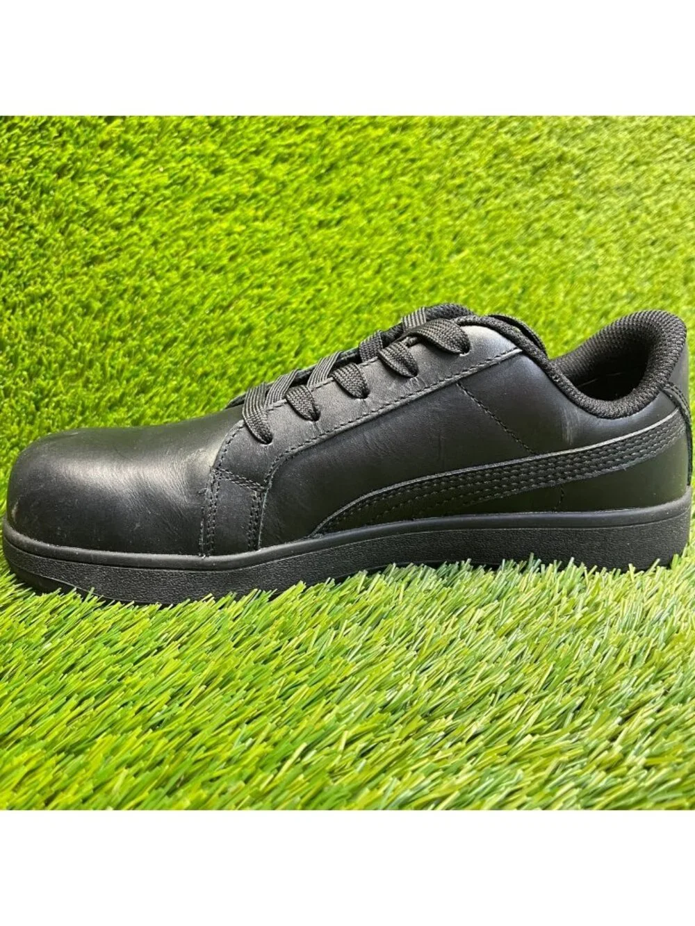 Puma Iconic Womens Size 9 Black Safety Composite Toe Work Shoes Sneakers